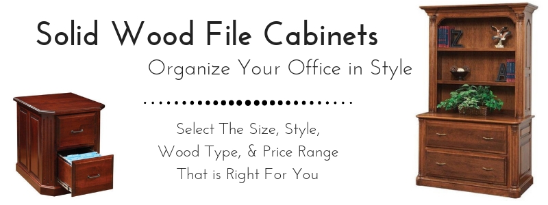 Amish Solid Wood File Cabinets from DutchCrafters Amish Furniture