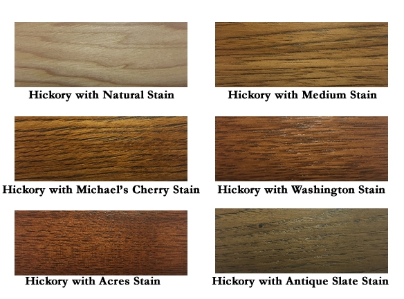 Stains on Hichory Wood