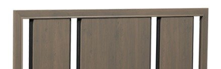 solid wood headboard with gaps in solid wood panels