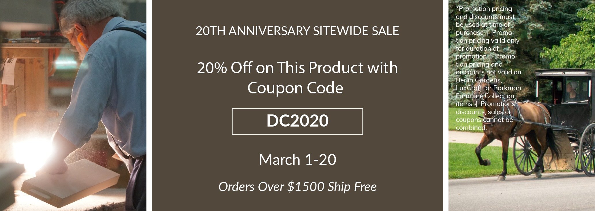 20th Anniversary Sitewide Sale