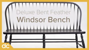 Deluxe Bent Feather Windsor Bench Amish Made