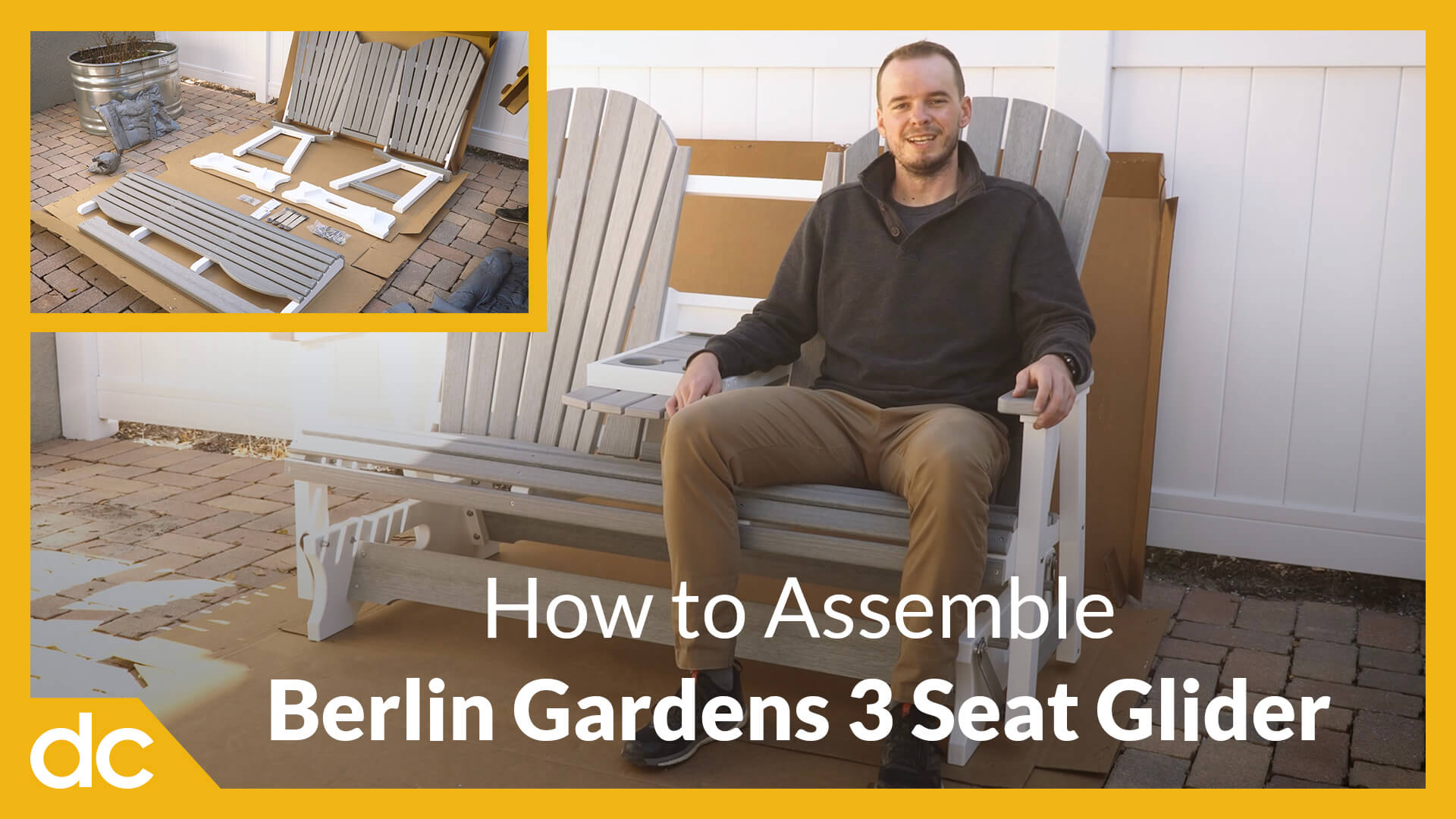 How to Asemble Berlin Gardens 3 Seat Glider