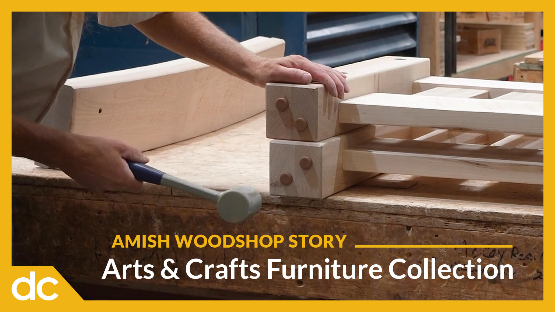 Amish Woodshop Story: Arts & Crafts Furniture Collection Video Title Image