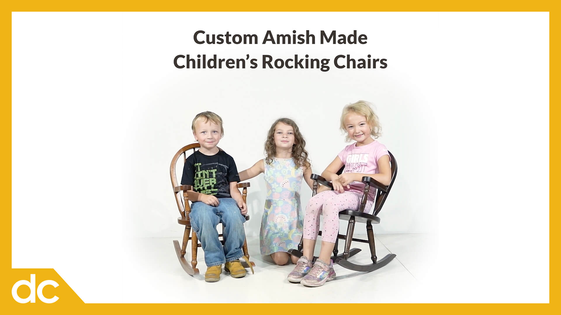 Custom Amish Made Children's Rocking Chairs Video Title