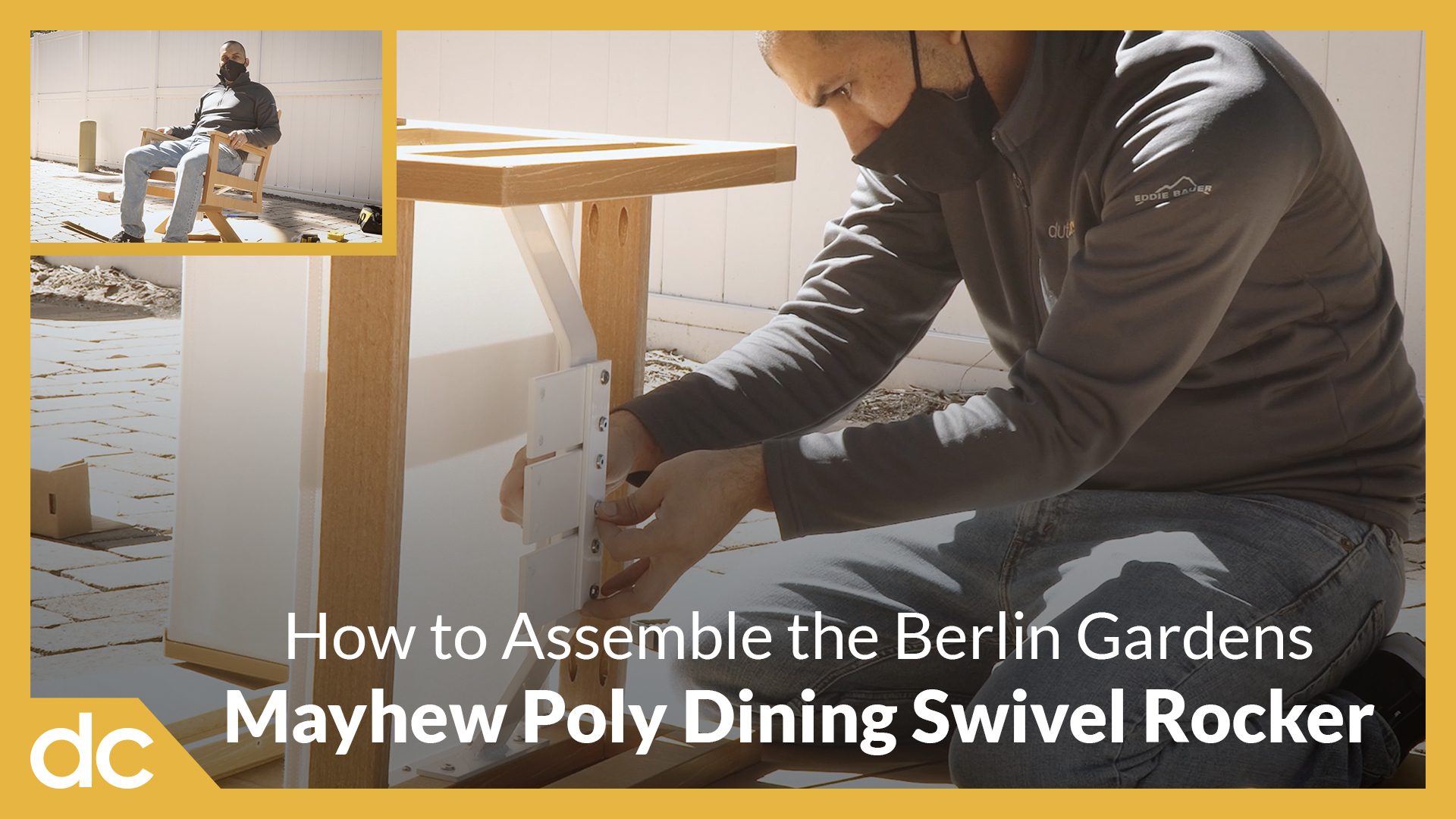 How to Assemble the Berlin Gardens Mayhew Poly Dining Swivel Rocker