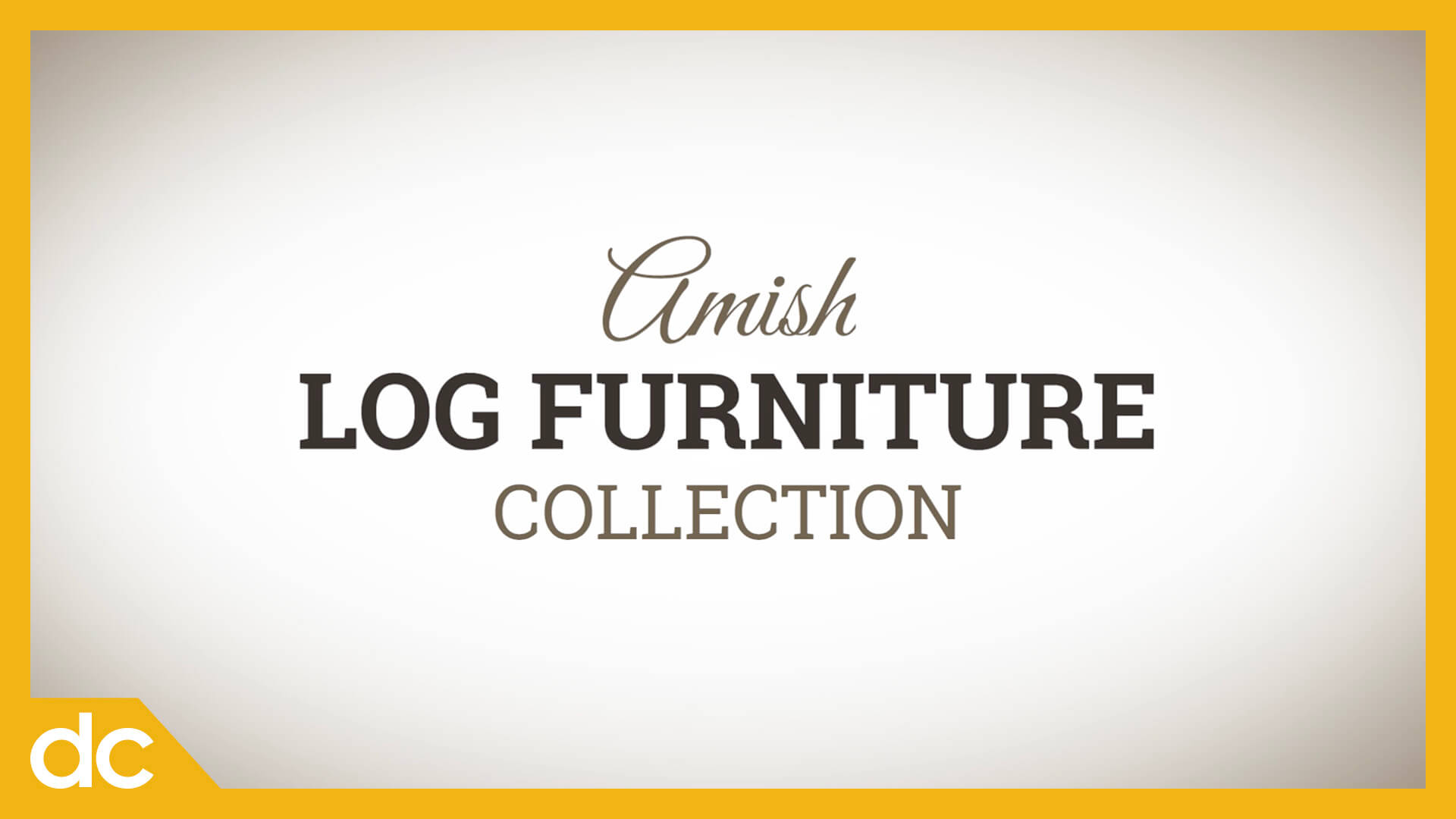 Video Title for DutchCrafters Customer Amish Log Furniture Collection