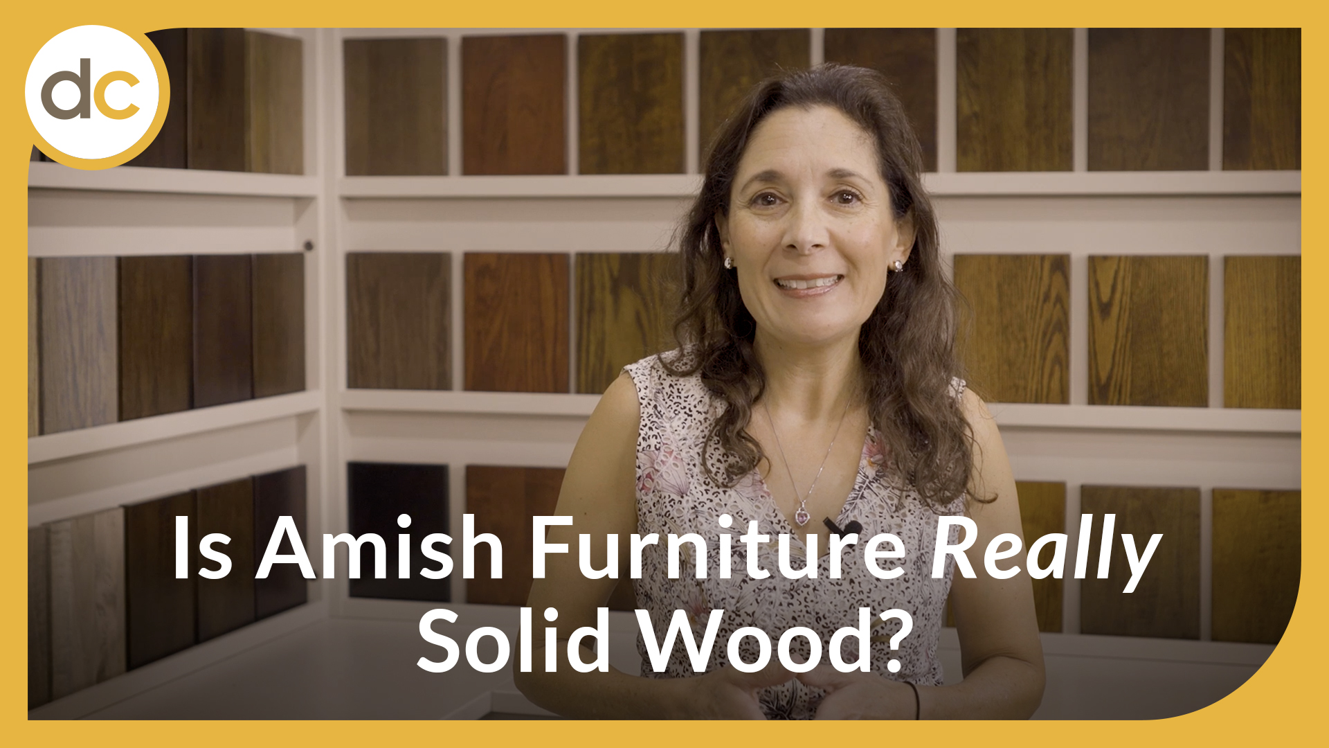 Video title image: Is Amish Furniture Really Solid Wood?