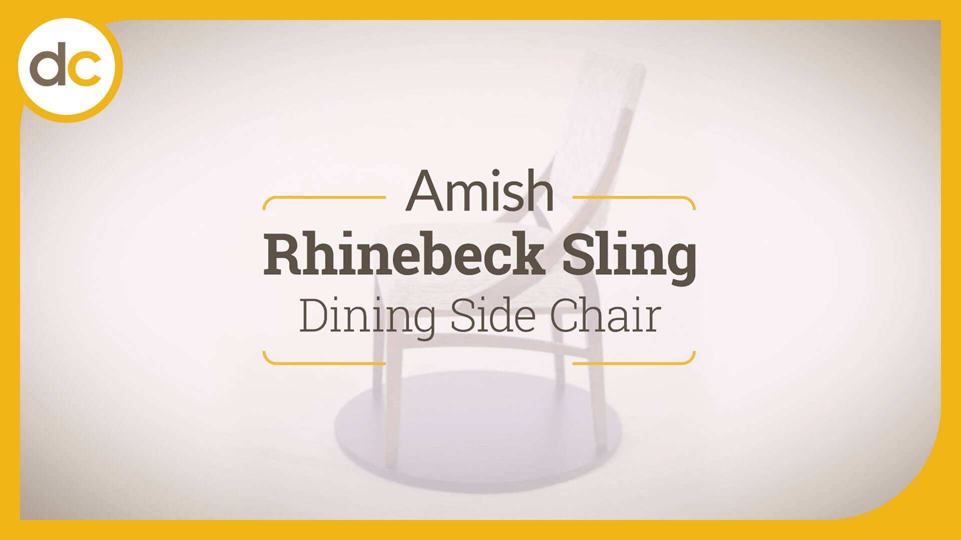 Video Title Image for Rhinebeck Sling Dining Side Chair