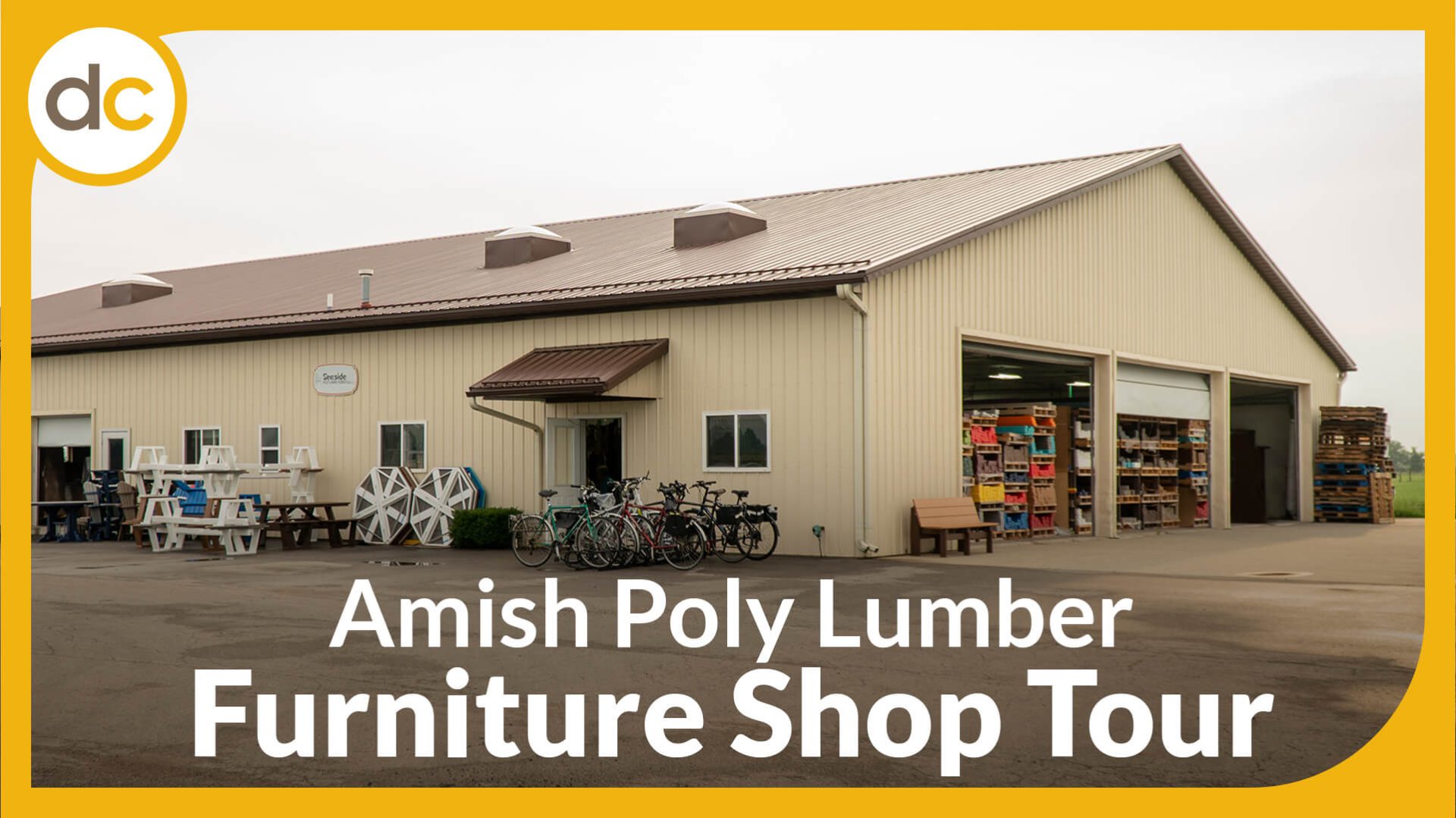 Video Title: Amish Poly Lumber Furniture Shop Tour
